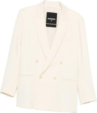 Patrizia Pepe Blazer met dubbele rij knopen - Wit