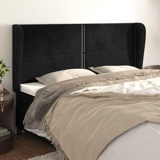 vidaXL Cabecero Con Orejas De Terciopelo Gris Claro 183x23x118/128 Cm Vidaxl