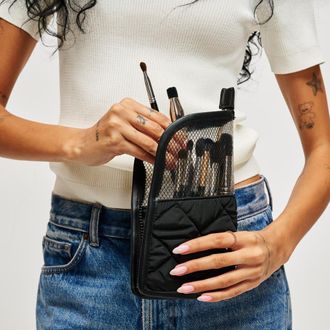 Urban Expression Makeup MVP - Quilted Nylon Brush Holder in Black at Nordstrom