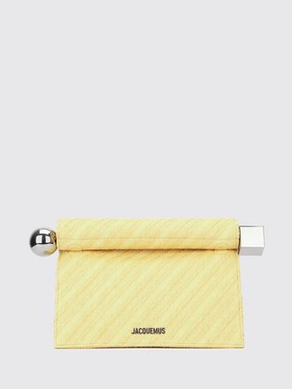 Jacquemus Clutch Rond Carr&eacute; Jacquemus in rafia a righe