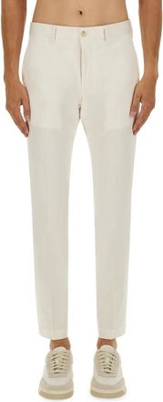 HUGO BOSS Camel Broeken - Heren - Slim Fit Broeken - Wit - S - Katoen - Broeken