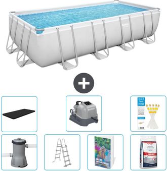 Bestway Piscina Bestway Power Steel Rectangular - 488x244x122 Cm - 8-piezas S649