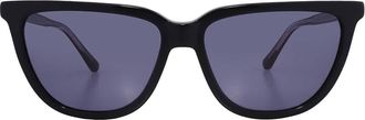 Calvin Klein Blue Grey Cat Eye Ladies Sunglasses CK24537S 001 55