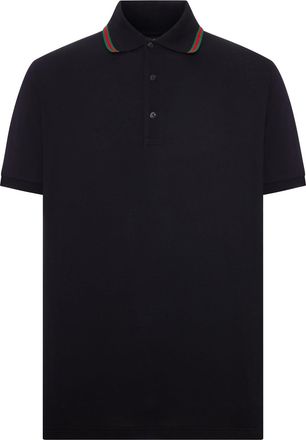 Gucci COTTON PIQU&Eacute; JERSEY POLO - Gucci - Man