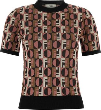 Fendi Optical Viscose T-shirt