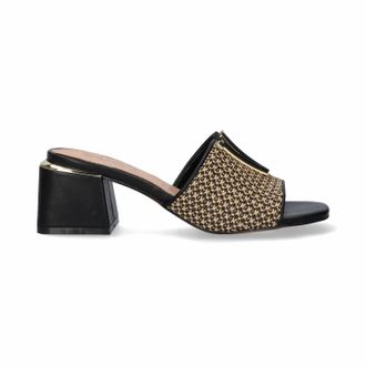 Ex&eacute; Womens Carmen Sandal In Black/beige