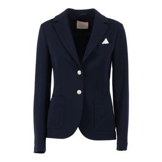 Circolo 1901 Blazers, male, Blue, Size: M Giacca in Felpa Slim Fit