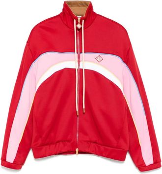 Casablanca Tricot track jacket - women - Polyester/Polyamide - S - Red