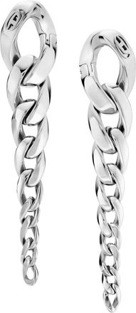 Diesel Stainless Steel Drop Earrings - Earrings - Unisex - Silver