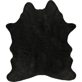 Luxe Faux Fur Throw 5.25 X 7.5 - Black at Nordstrom Rack