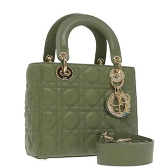 Dior Pre-owned Vintage Handtas - Dames - Vintage Handtas - Groen - ONE Size - Leer - Vintage