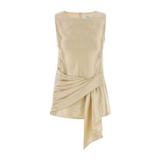 Loulou Studio Sleeveless Tops, female, Beige, Size: M Fonda Top