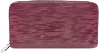 Louis Vuitton Tweedehands leren portemonnees - Dames - Vintage Accessoires - Rood - ONE Size - Vintage