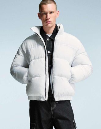 Bershka Piumino tecnico bianco