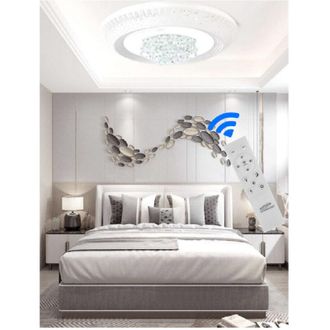 Trade Shop Trade Shop Traesio - Trade Shop - Plafoniera 166 Watt Lampadario Soffitto Mille Una Notte 3 Toni Luce Telecomando - -small