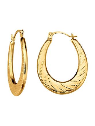 Amara Creolen in Gelbgold Amara Gelbgold