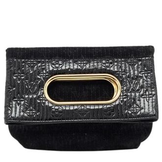 Louis Vuitton Clutch Pre-owned Vintage Monogram in camoscio - - Pre-owned - Donna - Nero - ONE SIZE