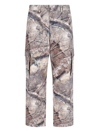 Represent Mid-Rise Camo Pants with Multi-Pocket Design