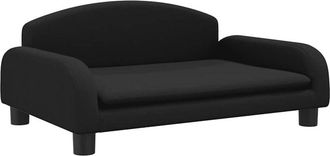 vidaXL Divano per Bambini Nero 70x45x30 cm in Tessuto Vidaxl