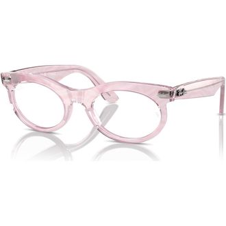 Ray-Ban 50mm Oval optical glasses in Violet at Nordstrom