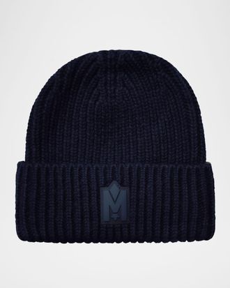 Mackage Men & apos;s M-Logo Patch Beanie Hat