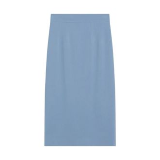 Dolce & Gabbana Midi Skirts, female, Blue, Size: XL Gonna