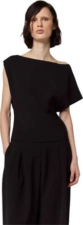 Alpha Studio Mujer, Blusas y Camisas, Negro, Talla: M
