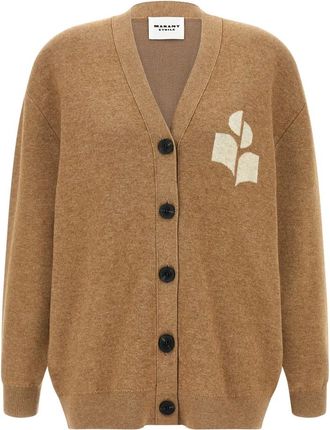 Isabel Marant Truien & Vesten, Dames, Beige, M, Katoen, Norton Cardigan