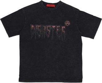 Acupuncture Zwarte Disaster Tee Korte Mouw T-shirt - Heren - T-shirts - Zwart - XL - Katoen - Tops