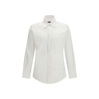 Dolce & Gabbana White Alpaca Vicugna Pacos Dress Mens Shirt