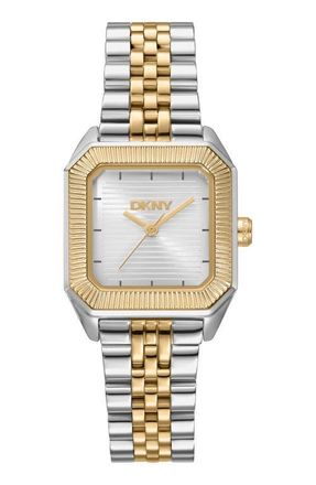 DKNY Signature Shape Tank Bracelet Watch, 27mm x 34mm in Silver at Nordstrom