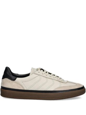 Vagabond Leo suede-panelling sneakers - men - Recycled Polyester/Calf Leather/Rubber/Calf Suede - 43 - Neutrals