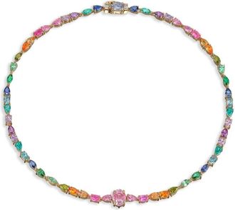 Anabela Chan Collana Rainbow Spectra in oro vermeil 18kt