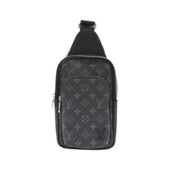 Louis Vuitton Monogram Eclipse Black Coated Canvas Shoulder Bag (Pre-Owned)