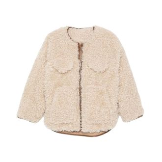 Molliolli Chaqueta Acolchada Efecto Borrego - Jackets - Mujer - Beige - XS
