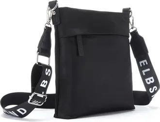 Elbsand Umh&auml;ngetasche ELBSAND Schultertasche, Damen, Gr. B/H/T: 23cm x 25cm x 4cm, schwarz, Stoff, Textil, unifarben, Taschen Umh&auml;ngetasche, Minibag, Handtasc