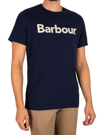 Barbour Logo Tee New Navy Medium