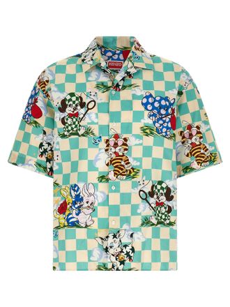 Kenzo Multicolor Cotton Mens Blouse