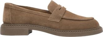 Estro & Luminara Lichtbruine Penny Loafers - Dames - Loafers - Bruin - 40 EU - Schoenen