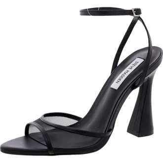 Steve Madden Beki Heeled Sandal Black BEKI02S1-BLK Womens