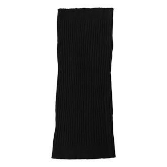 Dolce & Gabbana Calentador de Cuello de Punto Canal&eacute; de Cachemira - Accessories - unisex - Negro - ONE SIZE