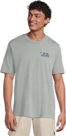 Rvca Va Blur Fill Short Sleeve Mens Workout Lead : 2XL, Cotton/Polyester