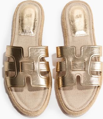 H&M Espadrille-Sandalen - Gold