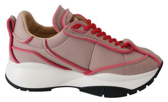 Jimmy Choo London Ballet Pink and Red Raine Womens Sneakers, Pink, 5
