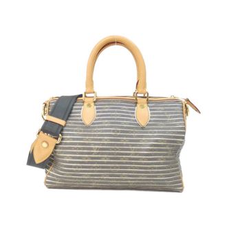 Louis Vuitton Monogram Argent Coated Canvas Leather Boston Bag (Pre-Owned)
