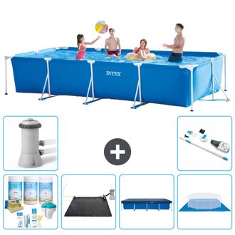 Intex Piscina Con Estructura Rectangular - 450x220x84 Cm - 7-piezas S21130