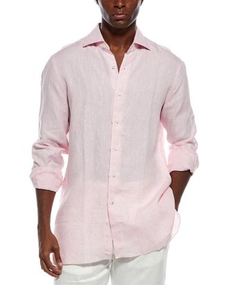 Isaia Linen Dress Shirt