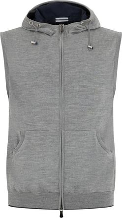 Fedeli Modern Vest met Capuchon - Heren - Bodywarmers - Grijs - L - Jassen
