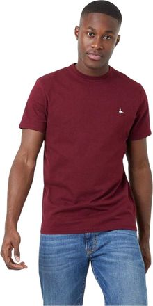 Jack Wills Sandleford-T-shirt met logo voor heren (Damson)
