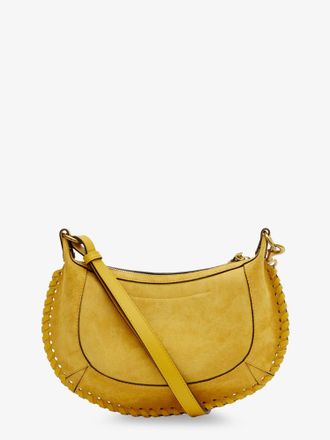 Isabel Marant Womens Oskan Moon Suede Crossbody Bag Yellow Pelle Shoulder